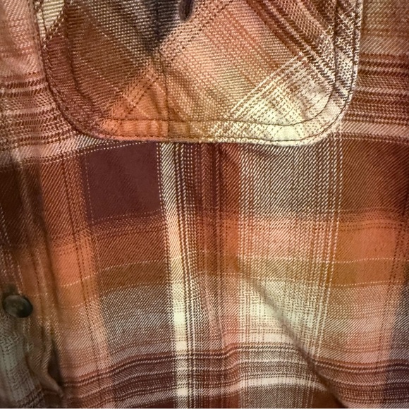 Carhartt Women’s Plaid Hooded Flannel Shirt Size XS - Picture 3 of 11